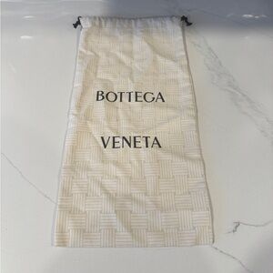 Bottega Veneta Cream Patterned Pouch